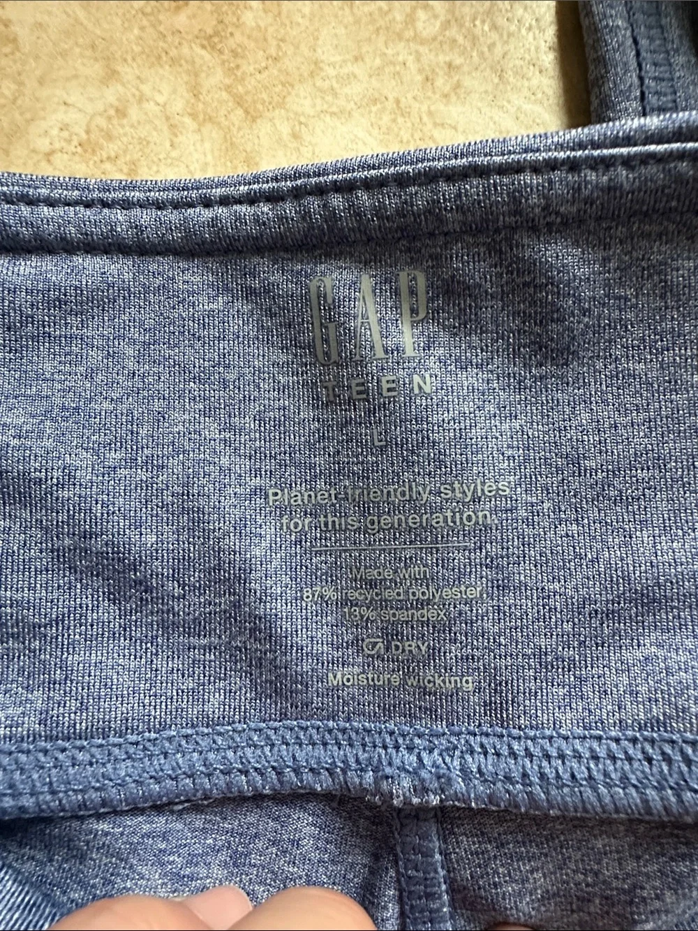 Gap Kids Blue High-Waist Athletic Leggings